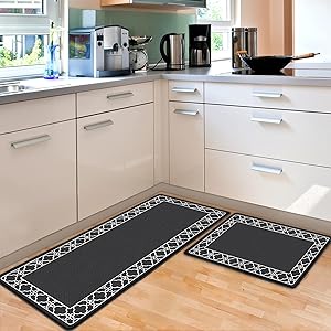 Kitchen Mats Cushioned Anti Fatigue Kitchen Rugs [2 PCS], 17.3