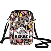 LEVLO Clown Horror Movie Crossbody Bag Clown Fans Gift Welcome To Derry Horror Movie Shoulder Bag Terror Clown Merch