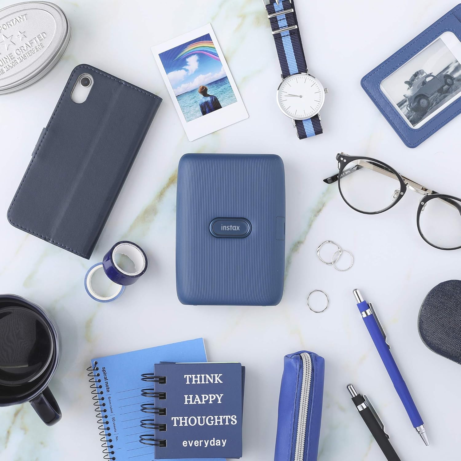 Fujifilm Instax Mini Link Smartphone Printer - Dark Denim : Camera & Photo