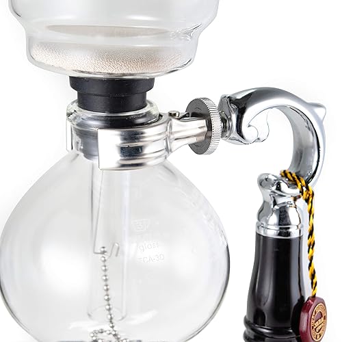 YAMA Glass Cup Tabletop Siphon Gravity Coffee Maker with Alcohol