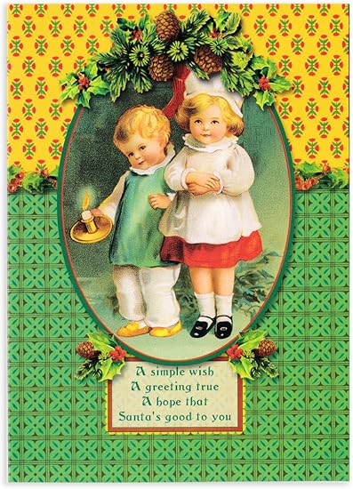 Amazon Co Jp パンチスタジオ クリスマス グリーティングカード Lサイズ 子供 柊 ホーム キッチン