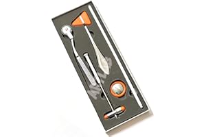 ArTLab-Neurological Percussion Set-Reflex Hammer Instrument Set, Includes Pinwheel, Babinski Hammer,Taylor Buck Hammer,Diagnostic Kit for Nurses,EMS,Students (Set of 5 Orange)