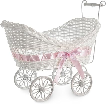 baby pram wicker basket