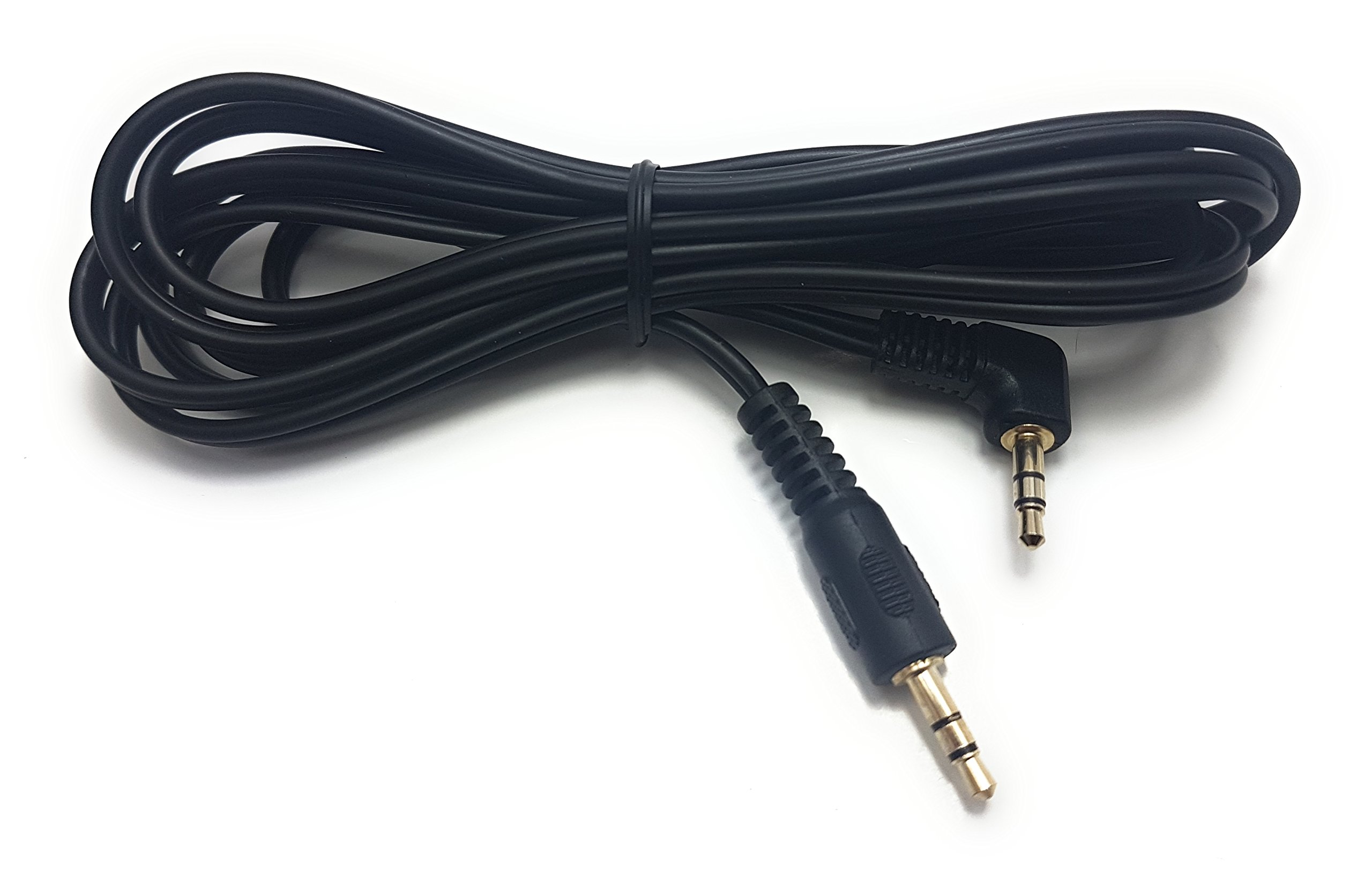 MainCore 3m long Black Right Angle 3.5mm to 3.5mm Audio AUX Cable Compatible with Mobile Phones, Computers, Laptops, Mp3, Portable Speakers, Headphones, HIFI (Available in 0.5m,1m,2m,3m,5m,10m) (3m)