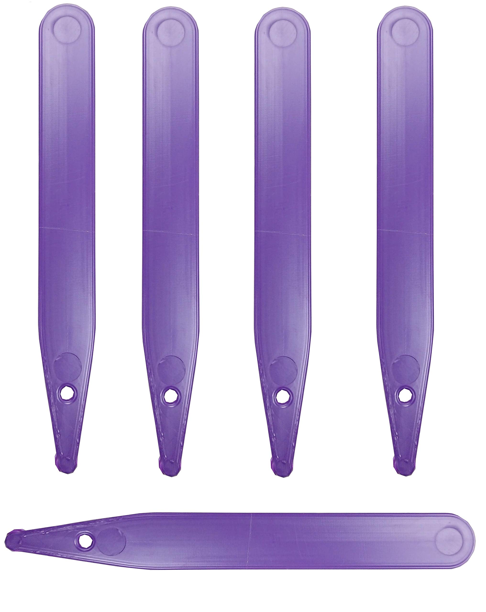 Merriway BH06774 (100 Pcs) Plastic Plant Labels 100 x 14 mm Purple (4 Inch) - Pack of 100 Pieces