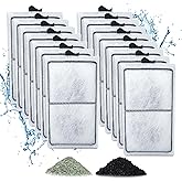 Zuqqony 15 Pack PF-S Filter Cartridges Compatible with Silenstream PF10 Power Filters, Remplacement Aquarium Carbon Cartridge with Zeolite