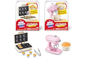 Mini Brands Really Works Magic Cook Kitchen Capsule Series 1 2 Sets by ZURU, Capsules of Miniature Real Working Kitchen Appli