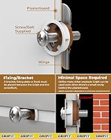 Gripit Brown Plasterboard Fixings Pack of 8 Heavy Duty Stud Wall Fixings view 6
