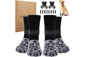 ERHALITHEGRO Non-Slip Dog Socks for Hot/Cold Pavement and Hardwood Floors - Prevents Licking and Slipping, and Provides Dog Paw Protection Dog Grip-Enhanced Shoes & Boots for Small,Medium,Large and Senior Dogs