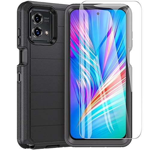 BESINPO for Moto G Stylus 5g Phone Case 2023 with Glass Screen