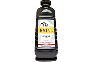 TIKI Brand Easy Pour TIKI Torch Fuel for Outdoors, Citronella Scented - 50 oz, 1216154,Black
