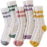 Velice Womens Fuzzy Socks Soft Cozy Fluffy Slipper Winter Thick Warm Plush Sleeping Christmas Socks
