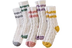 Velice Womens Fuzzy Socks Soft Cozy Fluffy Slipper Winter Thick Warm Plush Sleeping Christmas Socks