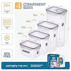 Storeganize Airtight Food Storage Containers With