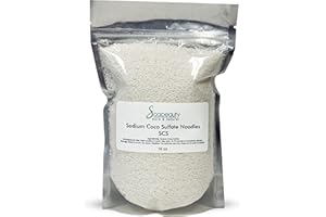 Soapeauty Coconut Oil SCS Noodles Surfactant for Skin Care Products - Sodium Coco Sulfate Noodles for Shampoo Conditioner Set, Soap Making Supplies, Body Lotion - 16 OZ