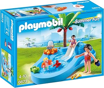 playmobil 6673 summer fun baby pool with slide