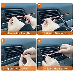 Kewucn 20 PCS Car Air Conditioner Vent Decorative