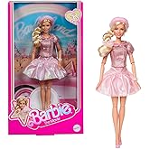 Barbie The Movie Doll, Margot Robbie as Barbie, Collectible Doll Wearing Pink Blouse & Skirt Tutu Outfit, with Styled Hair & 