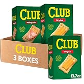 Club Crackers, Lunch Snacks, Snack Crackers, Variety Pack (3 Boxes)