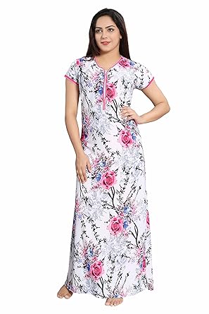 Soulemo Womens Beautiful Blended Serina Satin Nighty (Multipurpose). 711