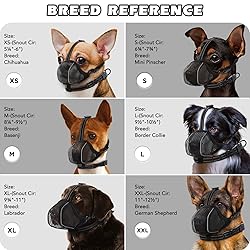 Dog Muzzle,Mesh Soft Muzzle for Small Medium Large