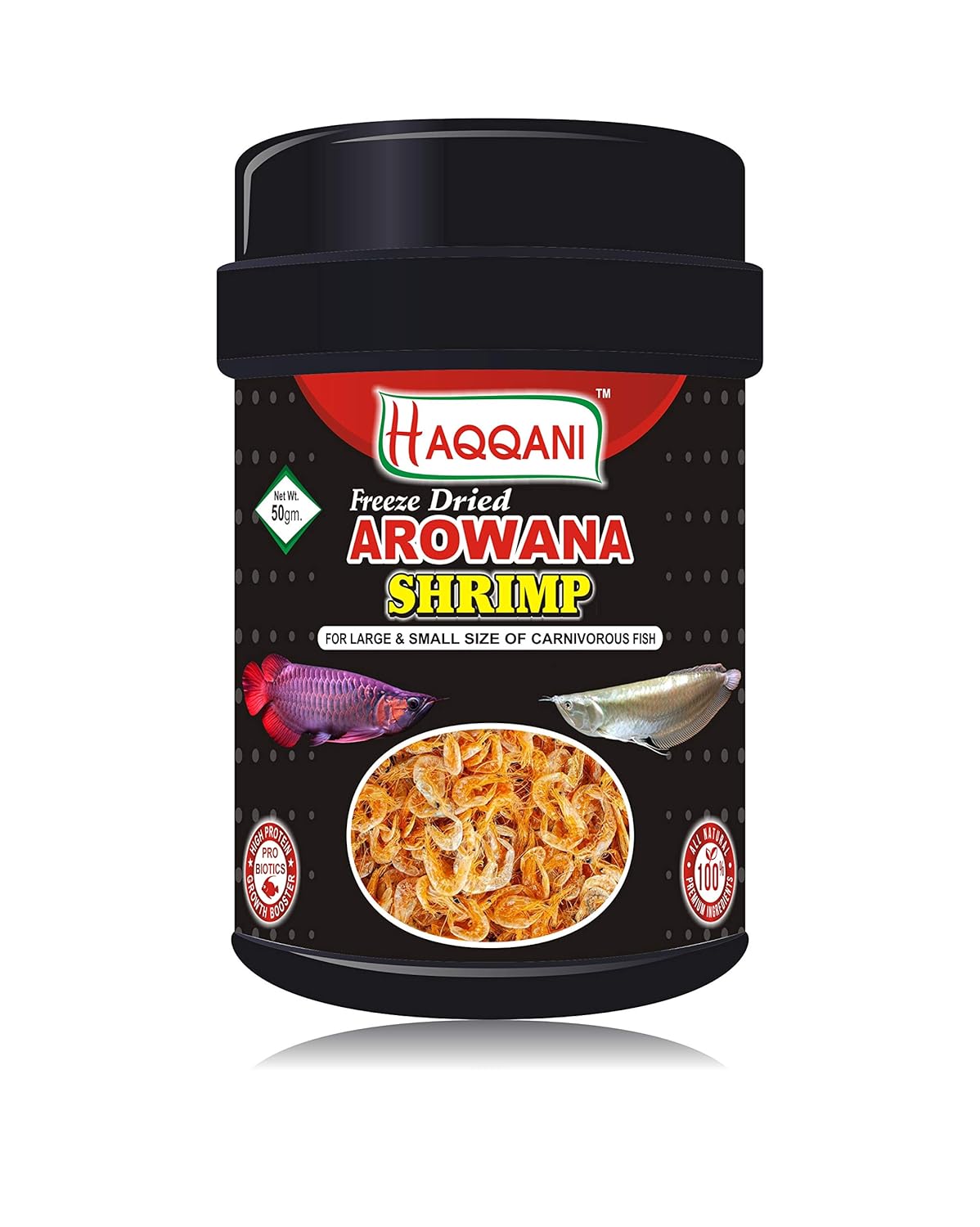 Buy Haqqani Freeze Dried Arowana Shrimp Fish Food (50 Gram) Online at