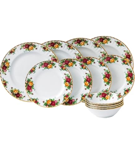 Amazon.com | Royal Albert Old Country Roses 16-Piece Set