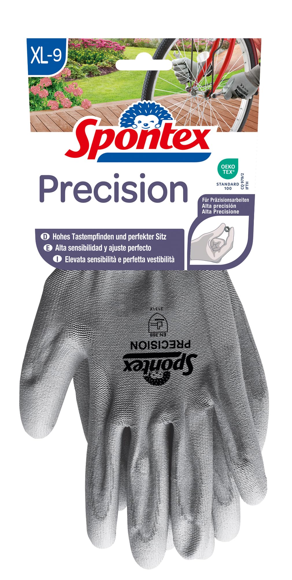 Spontex 12130109 Special Precision Gloves Type 7 Size 9 to 9.8 for Delicate Work
