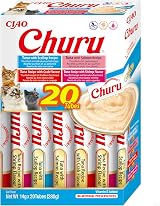INABA Churu Tuna Seafood Variety Box Cat Treat 20 x 14g Soft Puree view 1