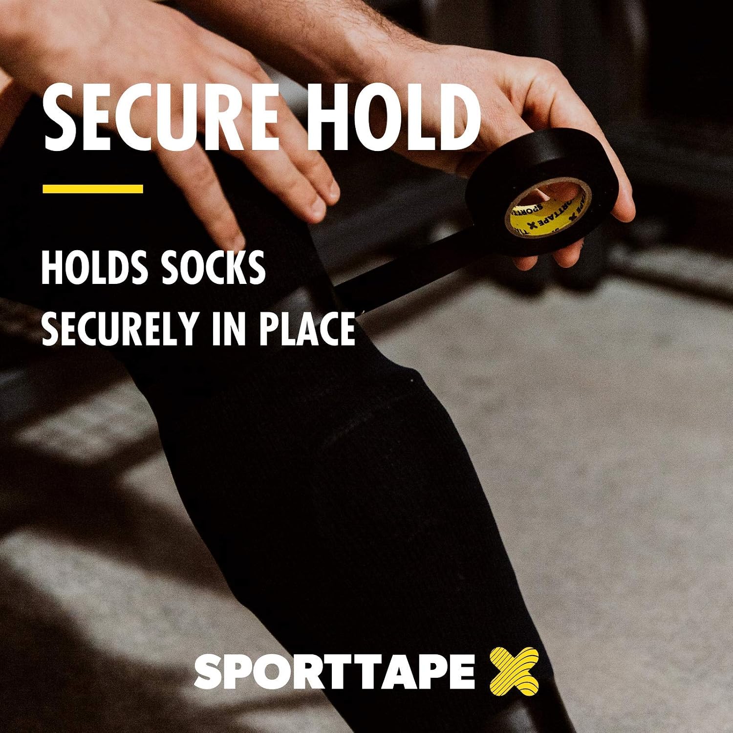 SPORTTAPE 6 Rolls Sock Tape - Black - 1.9cm x 20m, 6 Count (Pack of 1) - Image 3