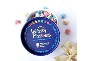 Wizzy Fizzies™ Potty Training Rewards Toilet Fizzies, Non-Food, STEM-Based Method That uses Imagination Play, 60 Colorful Stars, Non-Toxic, Girls & Boys, Fun Things for Kids & Parents