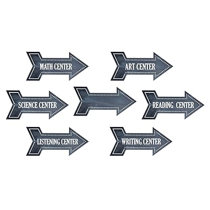 Top Notch Teacher Products Center Signs (9 Center Arrows)