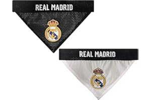 PETS FIRST Real Madrid Soccer Pet Jerseys Shirts Collars Bandanas & Football Toys for Dogs & Cats. - MLS Sports Licensed Dog Apparels, Cute Pet Accessories & Fun Toys