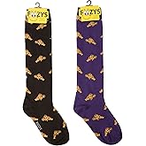 Foozys Womens Novelty Knee High Socks | Pepperoni Pizza Slice Themed Fashion Novelty Socks | 2 Pairs Included