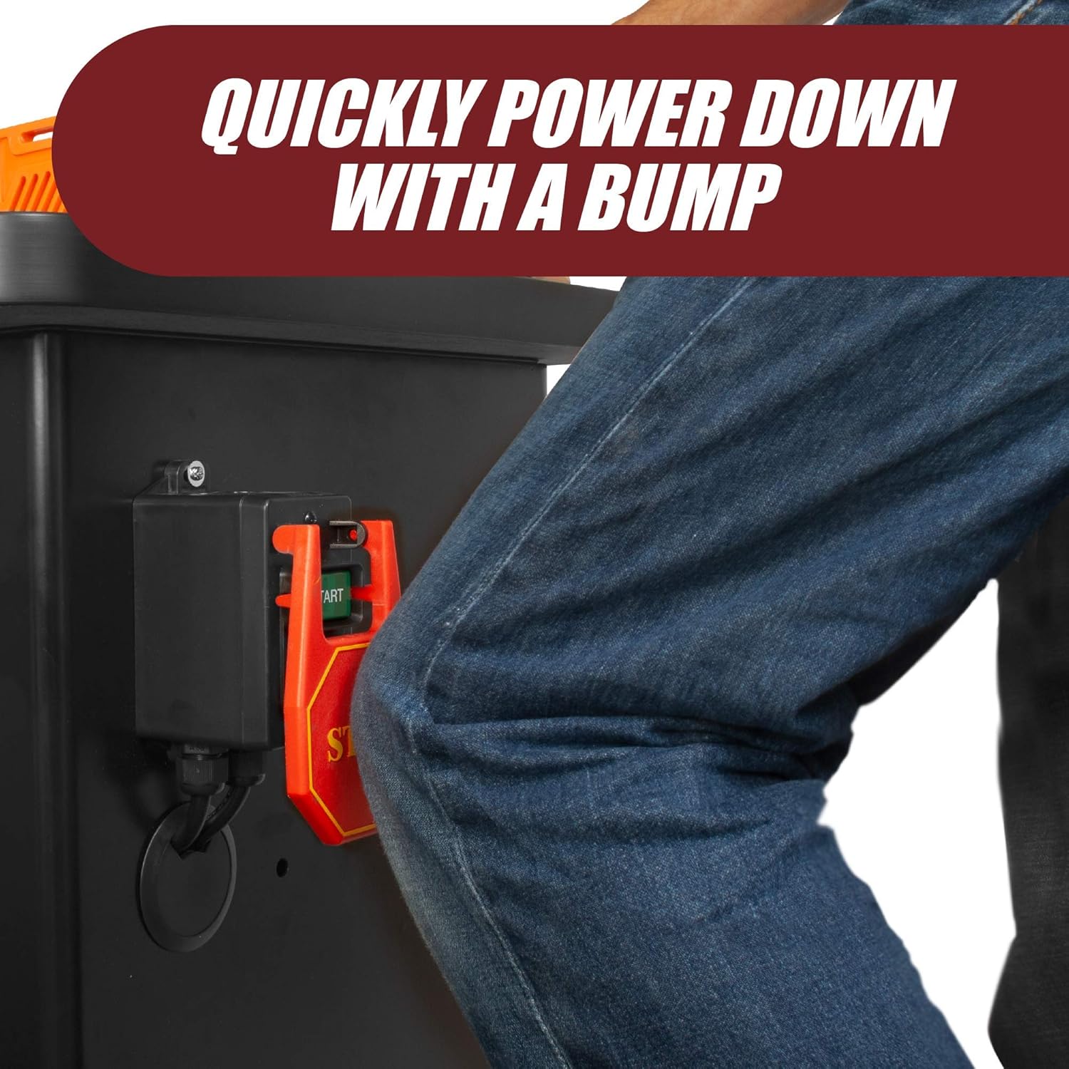 Fulton 110V Single Phase On/Off Switch with Large Stop Sign Paddle for Easy Visibility and Contact for Quick Power Downs Ideal for Router Tables Table Saws and Other Small Machinery: Industrial & Scientific