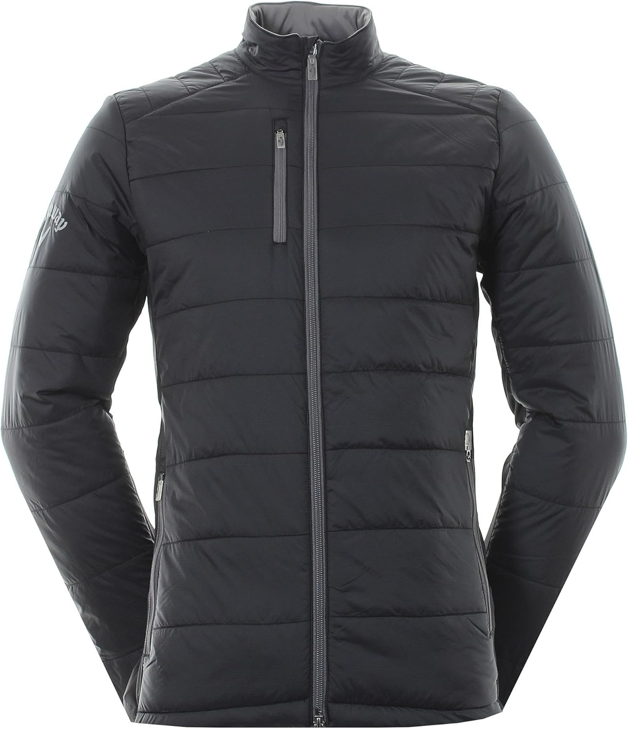 Callaway 2017 Mens Golf Opti-Therm Fibre Filled Puffer Fleece Windproof Jacket Caviar Large at 