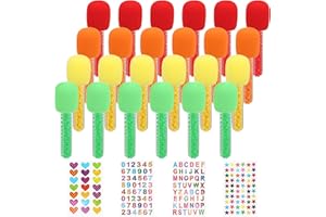 DANHMAO 24 Sets Microphone Candy Tubes Kpop Fake Plastic Microphone Prop with 5pcs Stickers for Karaoke Disco Singer Stage Fa