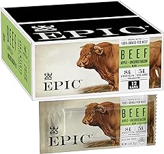 Epic Beef Apple Bacon Bars, Whole30, Paleo Friendly, 12 ct