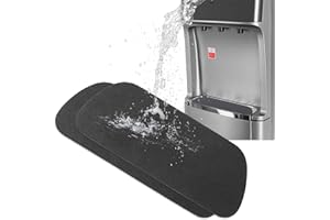 ZEYIYER 2 Pack Refrigerator Drip Catcher for Water Tray, Black Refrigerator Drip Tray, Cuttable Fridge Water Drip Tray Compatible with Whirlpool, LG, Samsung Refrigerator, Coffee Machine