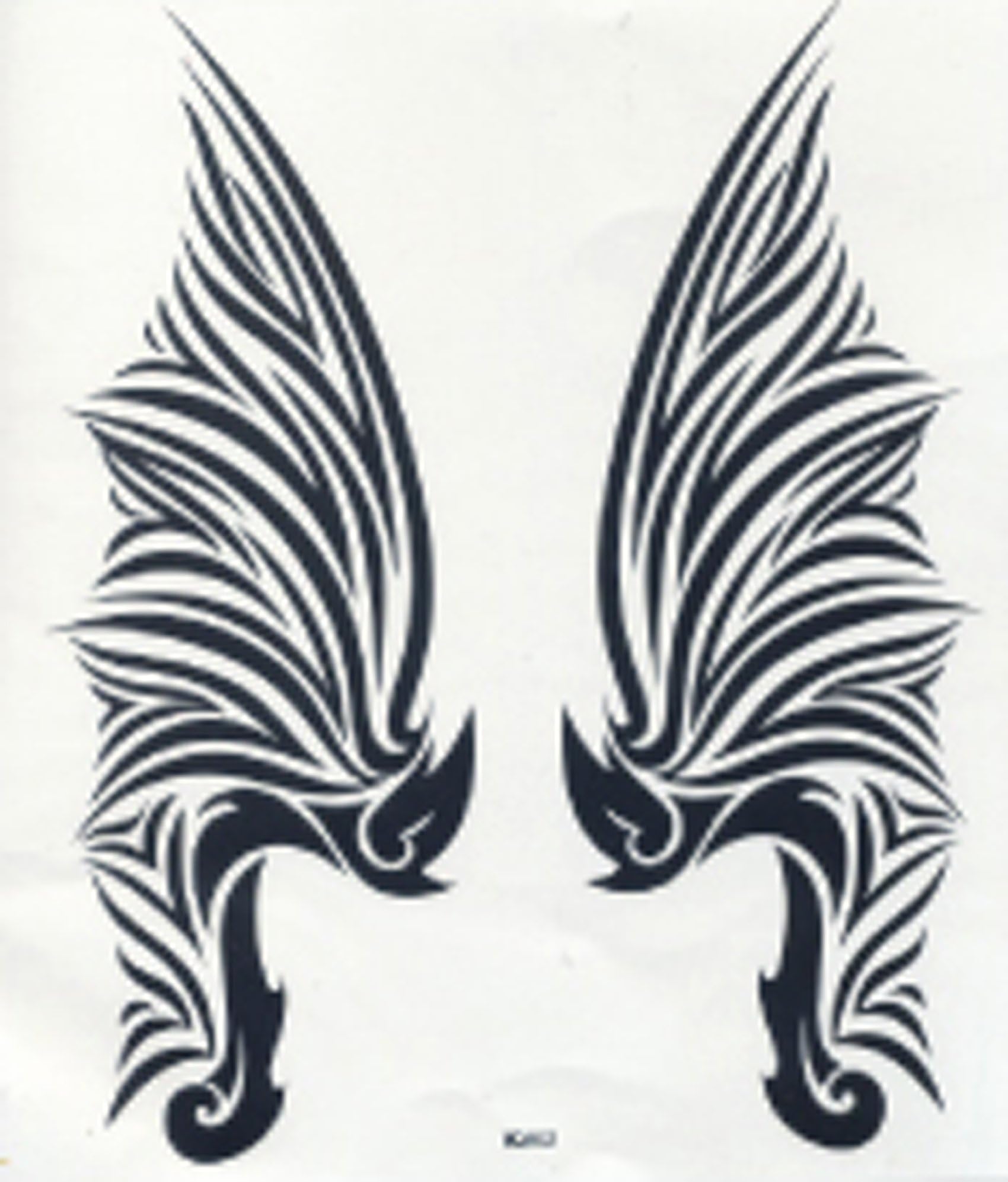 GGSELL GGSELL hot selling extra large new design big size 7.87 x 8.66 Inches waterproof angel wings temporary tattoo sticker for back"