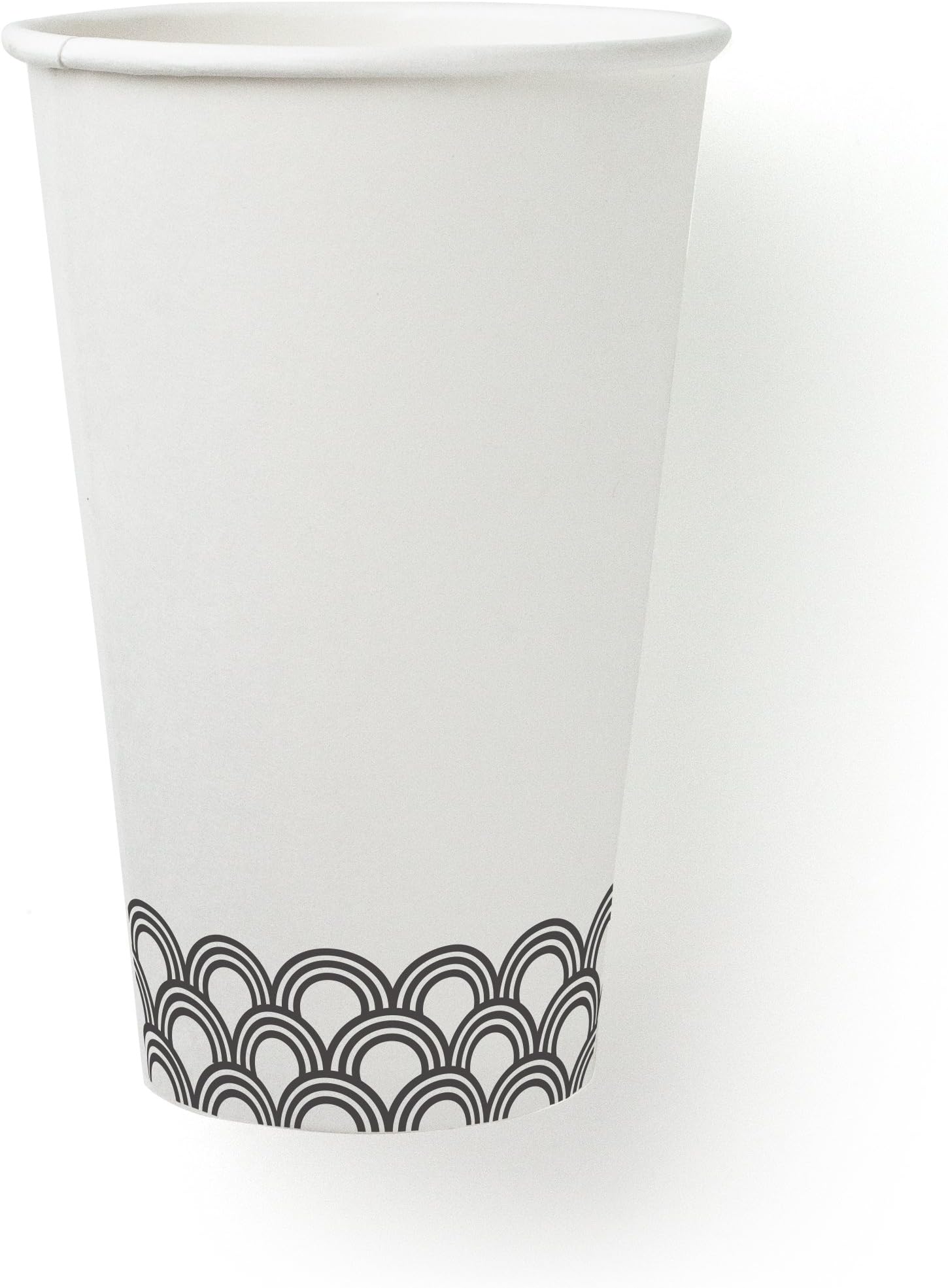 Susty Party Supplies SFI Paper Party Cup, 16-Ounce, Black, 50-Pack