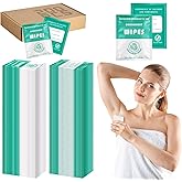Timgle 200 Count Deodorant Wipes Bulk Individually Wrapped Travel Size Wipes for Men Women Body Underarm Deodorant Remove Sweat Sports Travel Clean Skin Daily Use Female Male(Green)