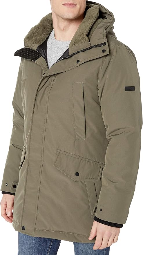 Vince Camuto 男式中长款羽绒服外套 XL码1.3折$39.52 海淘转运到手约￥364