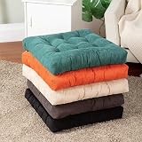 HIGOGOGO Floor Pillow Square Meditation Cushion 22x22in Beige 8-10cm Thick view 7
