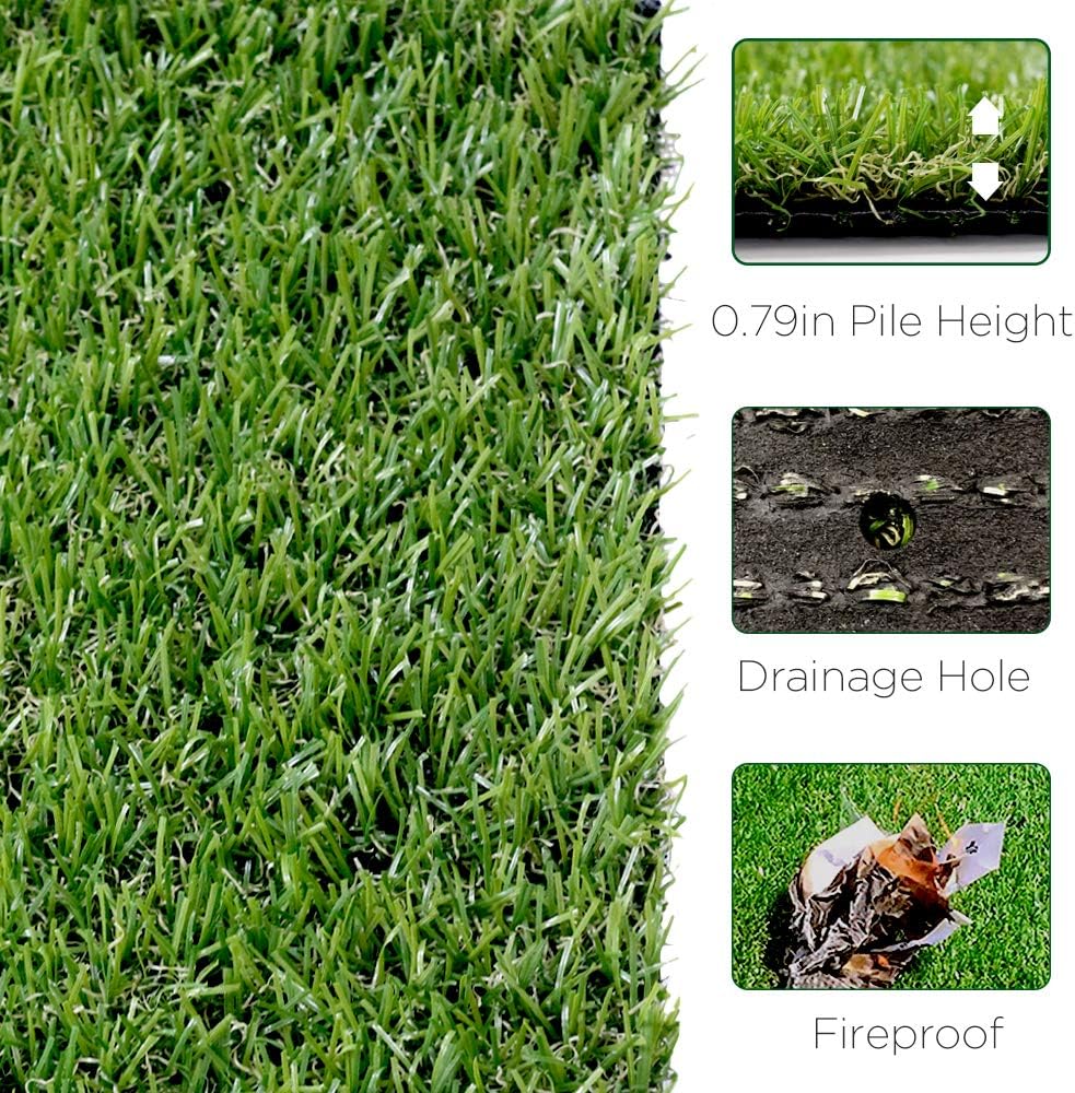 LITA Premium Synthetic Artificial Grass Turf 20mm Pile Height, High Density Fake Faux Grass Turf - Image 5