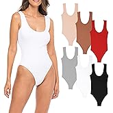 Sexy Basics Tank Top -Body Suit | Juniors Teens Petite Sized Cotton Rib Stretch Onsies | 6 Pack & 12 Pack