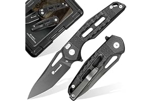 HX HX OUTDOORS HX OUTDOORS Pocket Knife with Lock, Premium D2 Steel Folding Knife with Pocket Clip and Non Slip G10 Handle for Men，Outdoor, Survival, Camping, Hiking