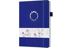 SeQeS Bullet Dotted Journal - A5 Dot Grid Notebook with pages number,160gsm Bleedproof Paper and Fabric Hardcover for Personal Organizers, Bullet Journals, and journaling