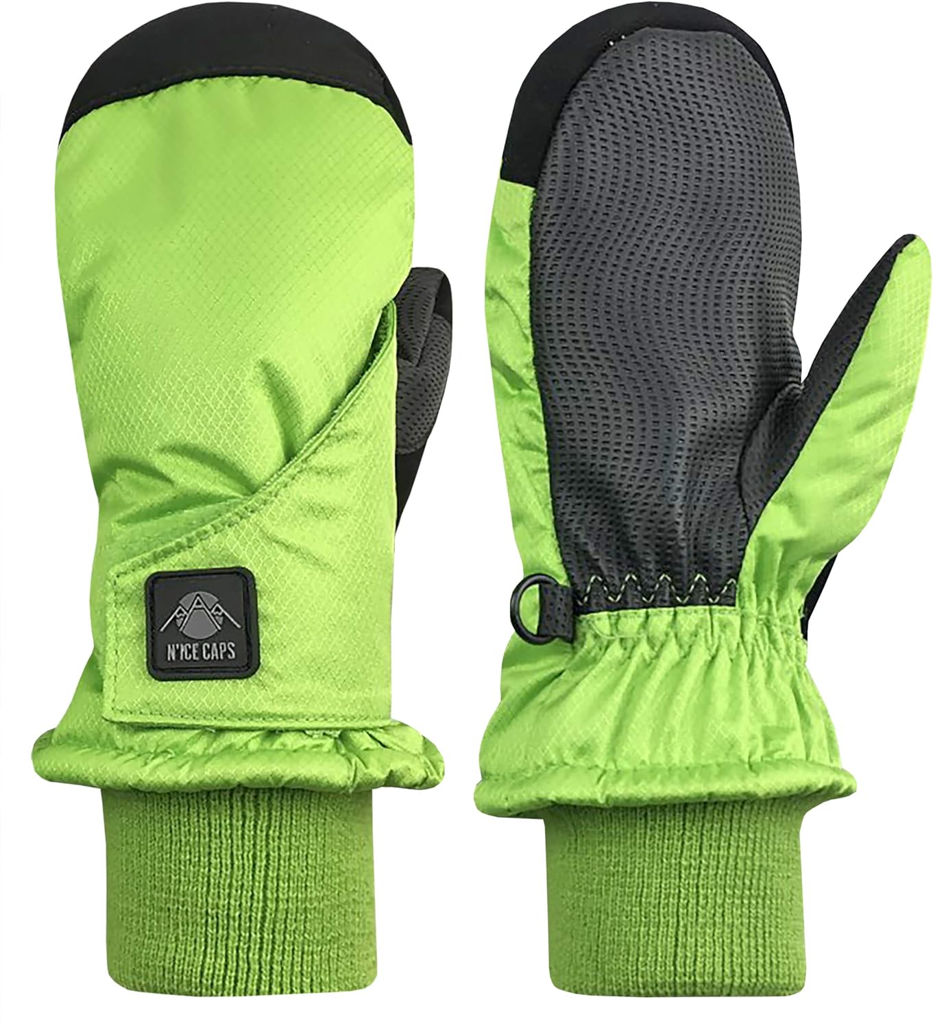 N'Ice Caps Kids Toddler and Baby Easy-On Wrap Waterproof Thinsulate Winter Mittens: Clothing