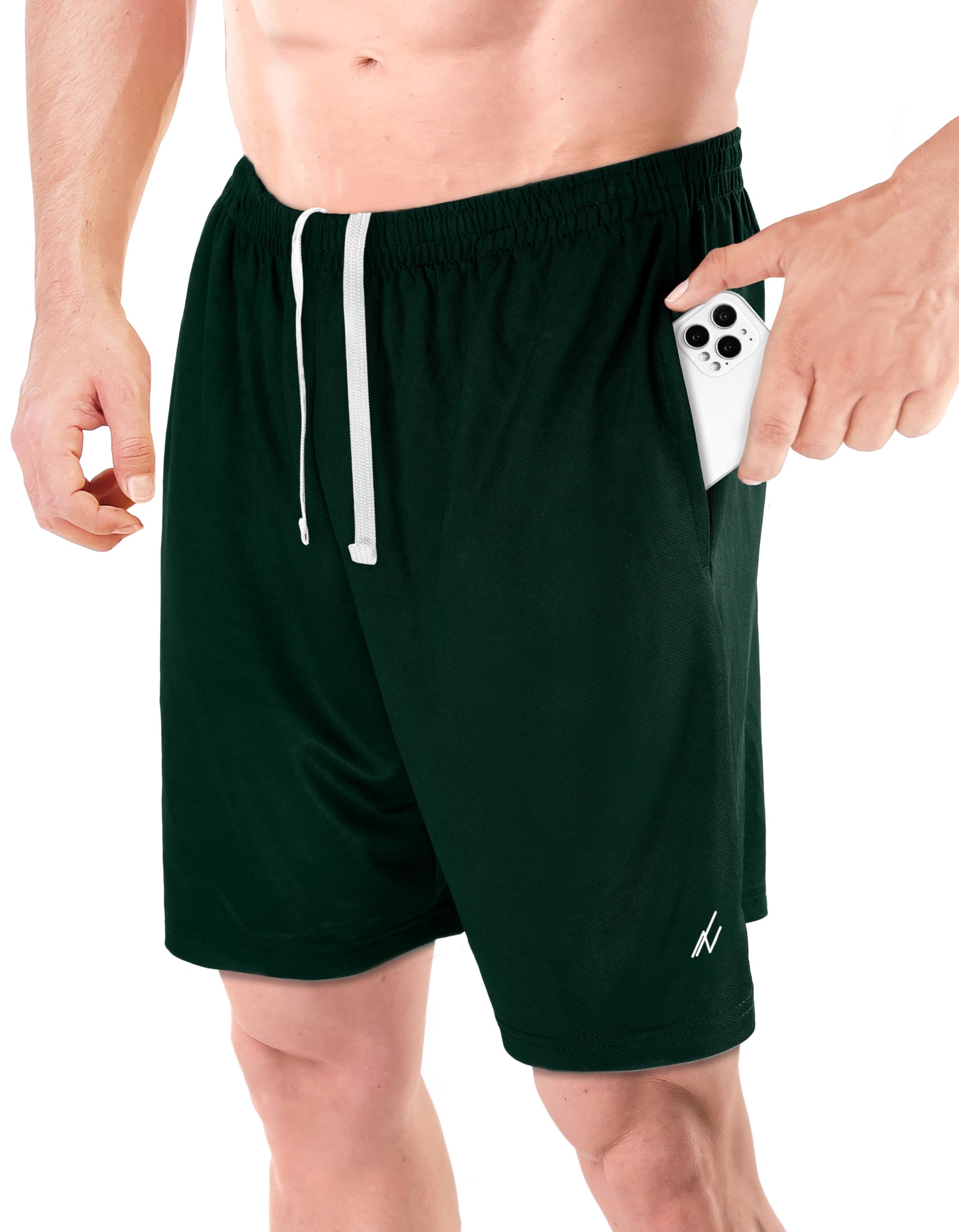 NY Threads Men's Athletic Shorts Quick Dry